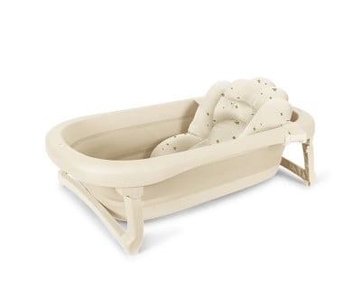 Bañera Plegable con Cojín para Bebé Creme