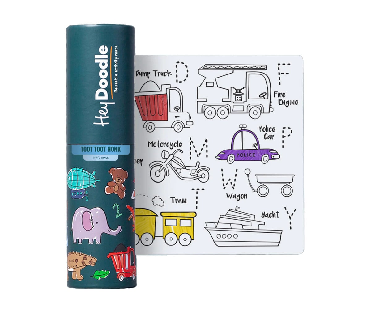 Mini Tovaglietta da Colorare in Silicone Riutilizzabile Toot Toot Honk