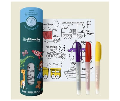 Mini Tovaglietta da Colorare in Silicone Riutilizzabile Toot Toot Honk