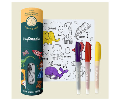 Mini Tovaglietta da Colorare in Silicone Riutilizzabile Into the Wild