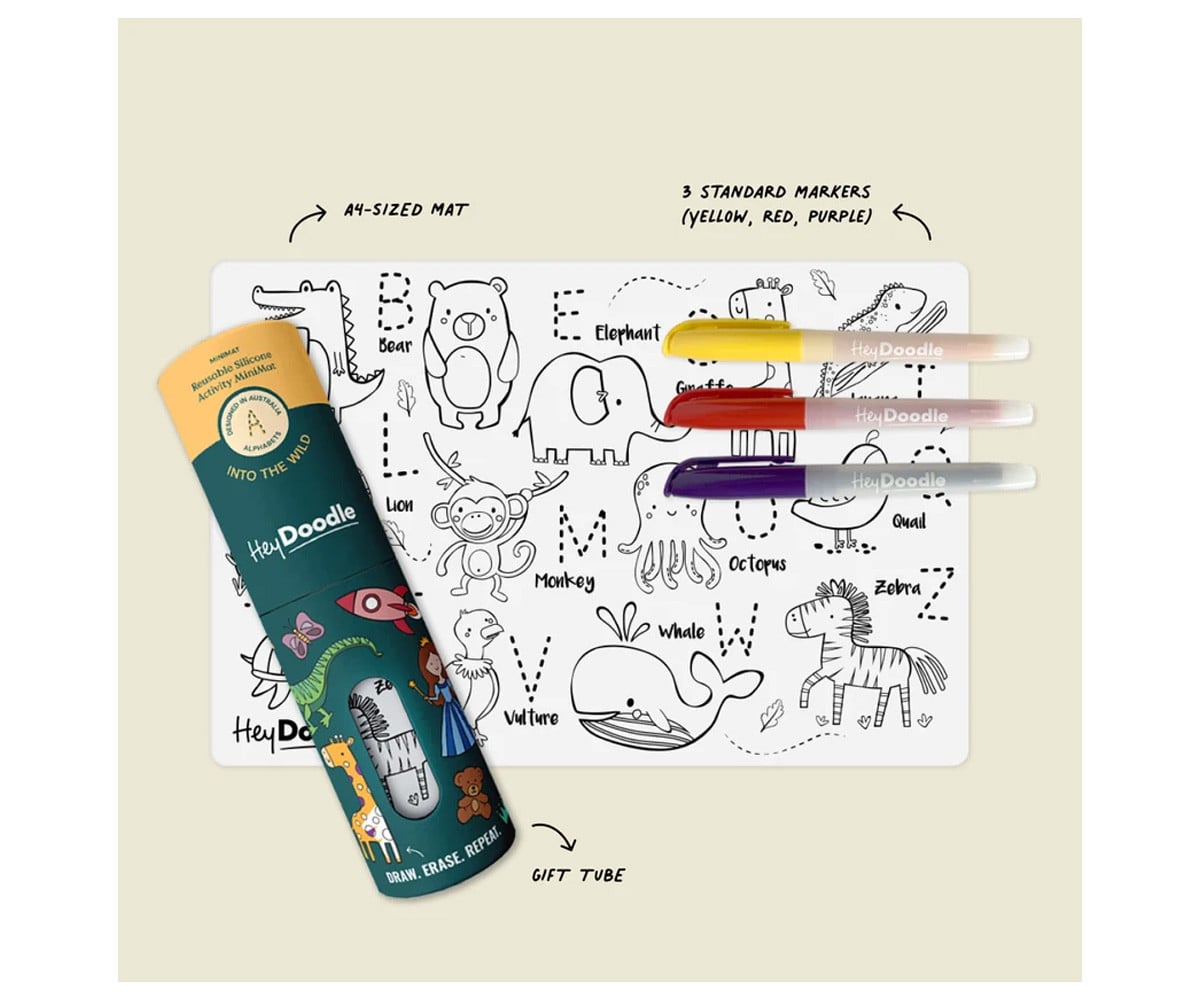 Mini Tovaglietta da Colorare in Silicone Riutilizzabile Into the Wild