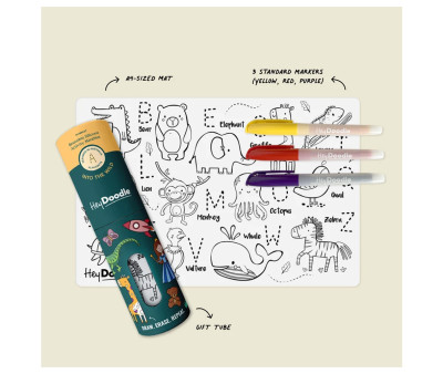 Mini Tovaglietta da Colorare in Silicone Riutilizzabile Into the Wild