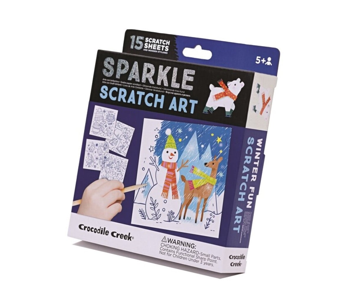 Set de Arte para Rascar Winter Fun Sparkle