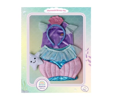 Conjunto de fato sereia para boneca Dinkum