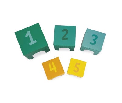 Pirámide Apilable 5 Cubos Tropik