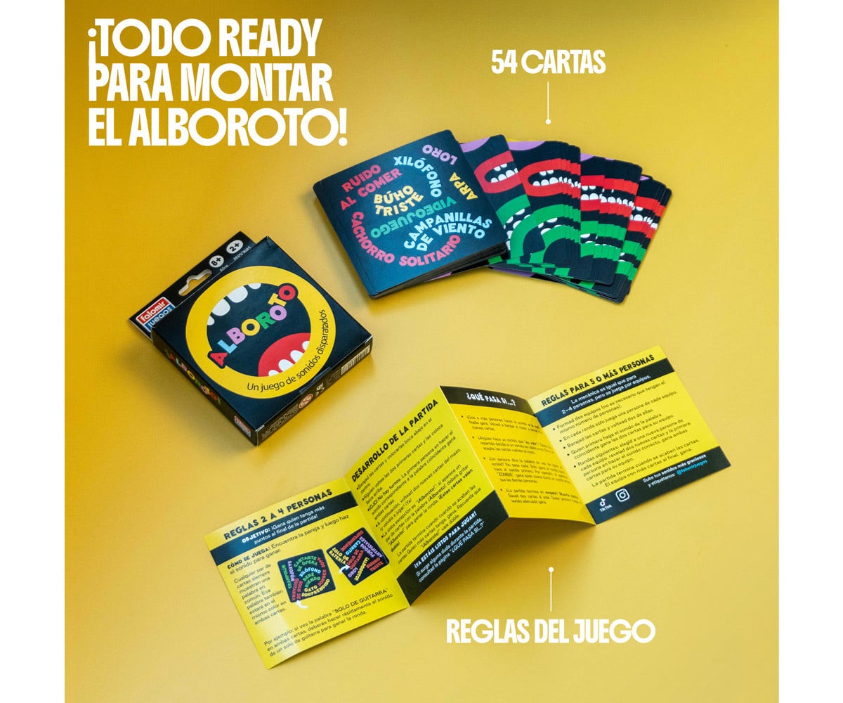 Juego de Cartas Rapidez y Sonido Alboroto