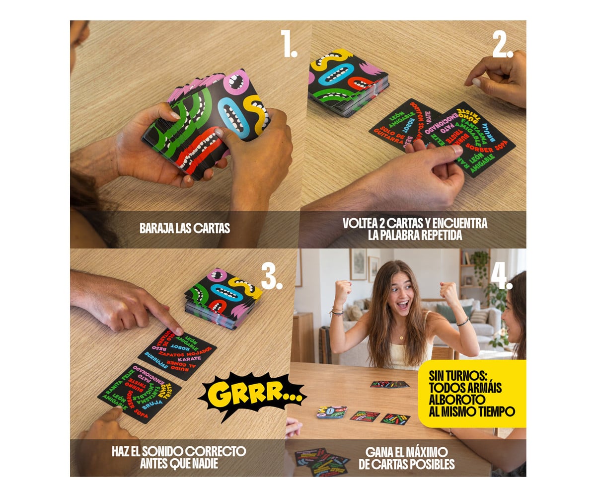 Juego de Cartas Rapidez y Sonido Alboroto