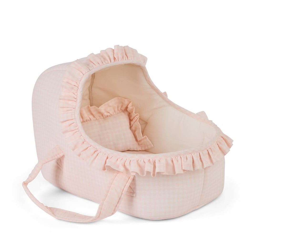 Capazo para Muñecas con Cojín y Edredón Rose