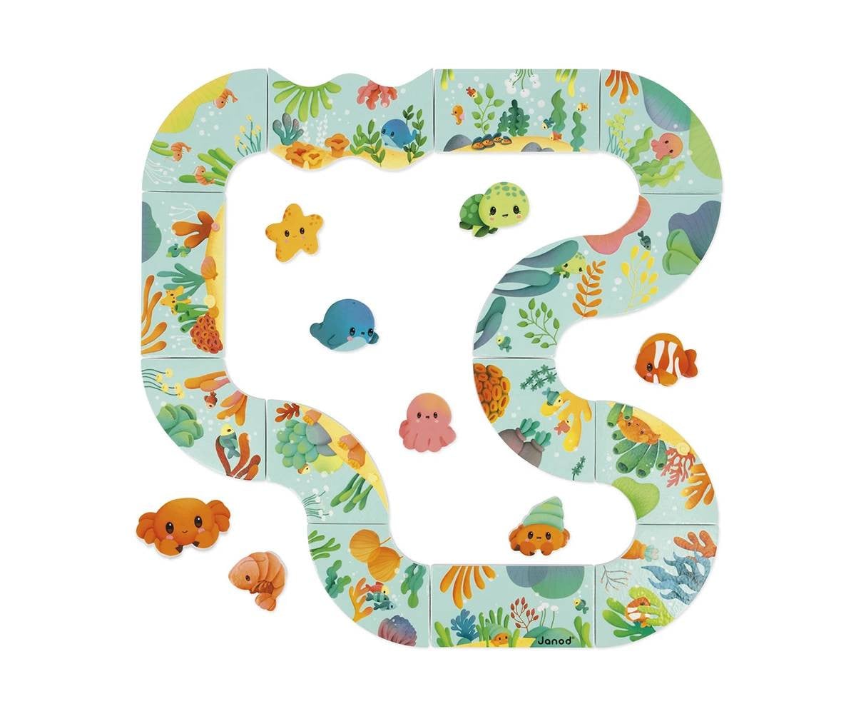 Puzzle Circuito de Baño Animales 13 Piezas