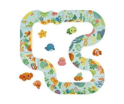 Puzzle Circuito de Baño Animales 13 Piezas