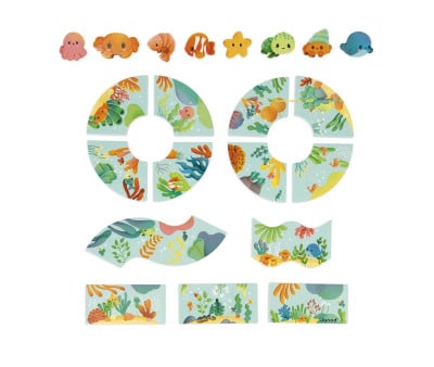 Puzzle Circuito de Baño Animales 13 Piezas