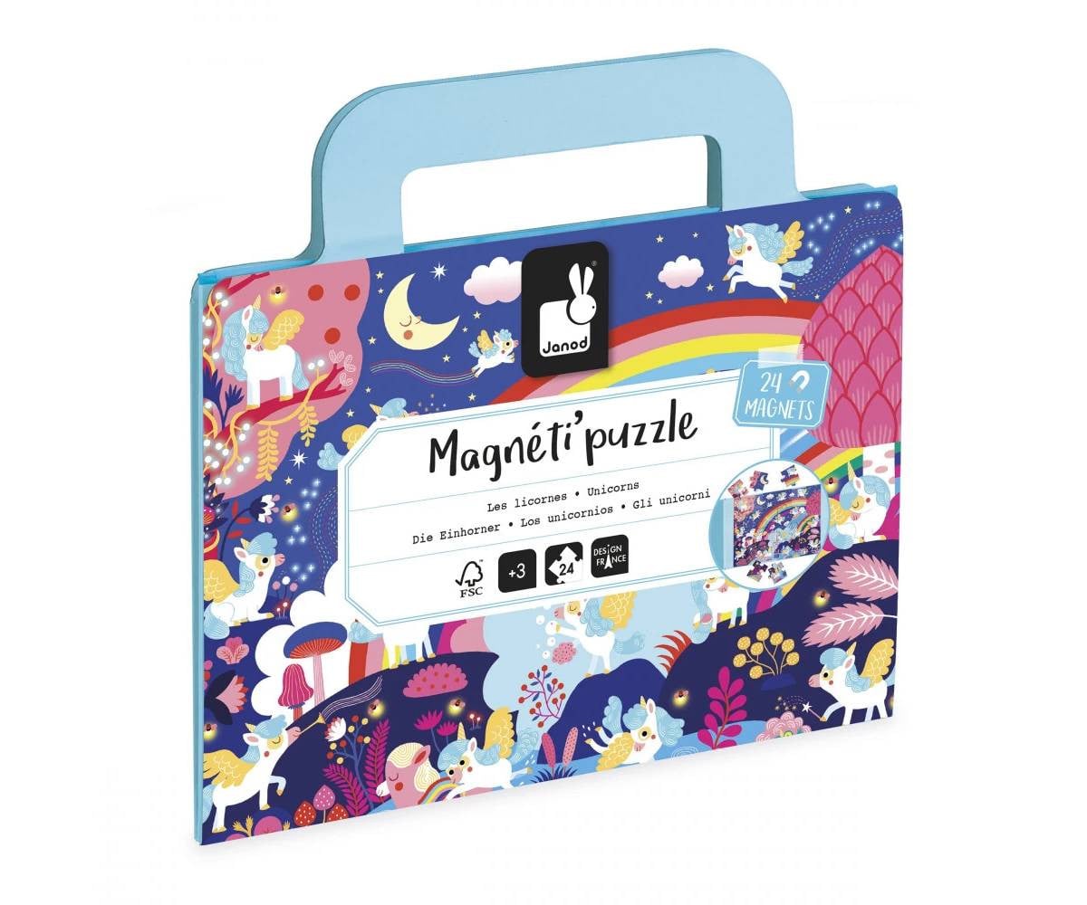 Magneti'Puzzle Unicornios 24 Piezas