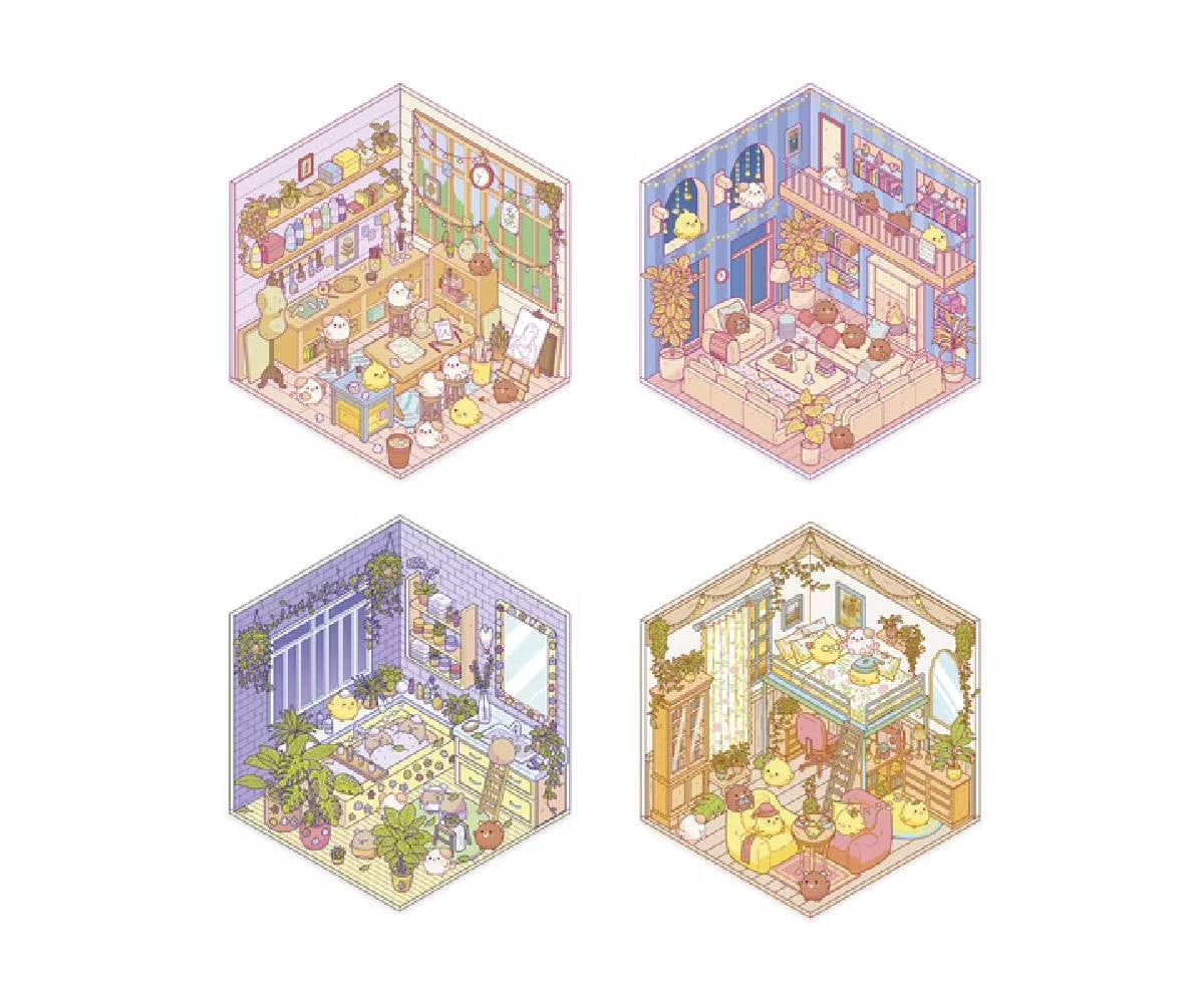 Cosy Stickers Lovely Home