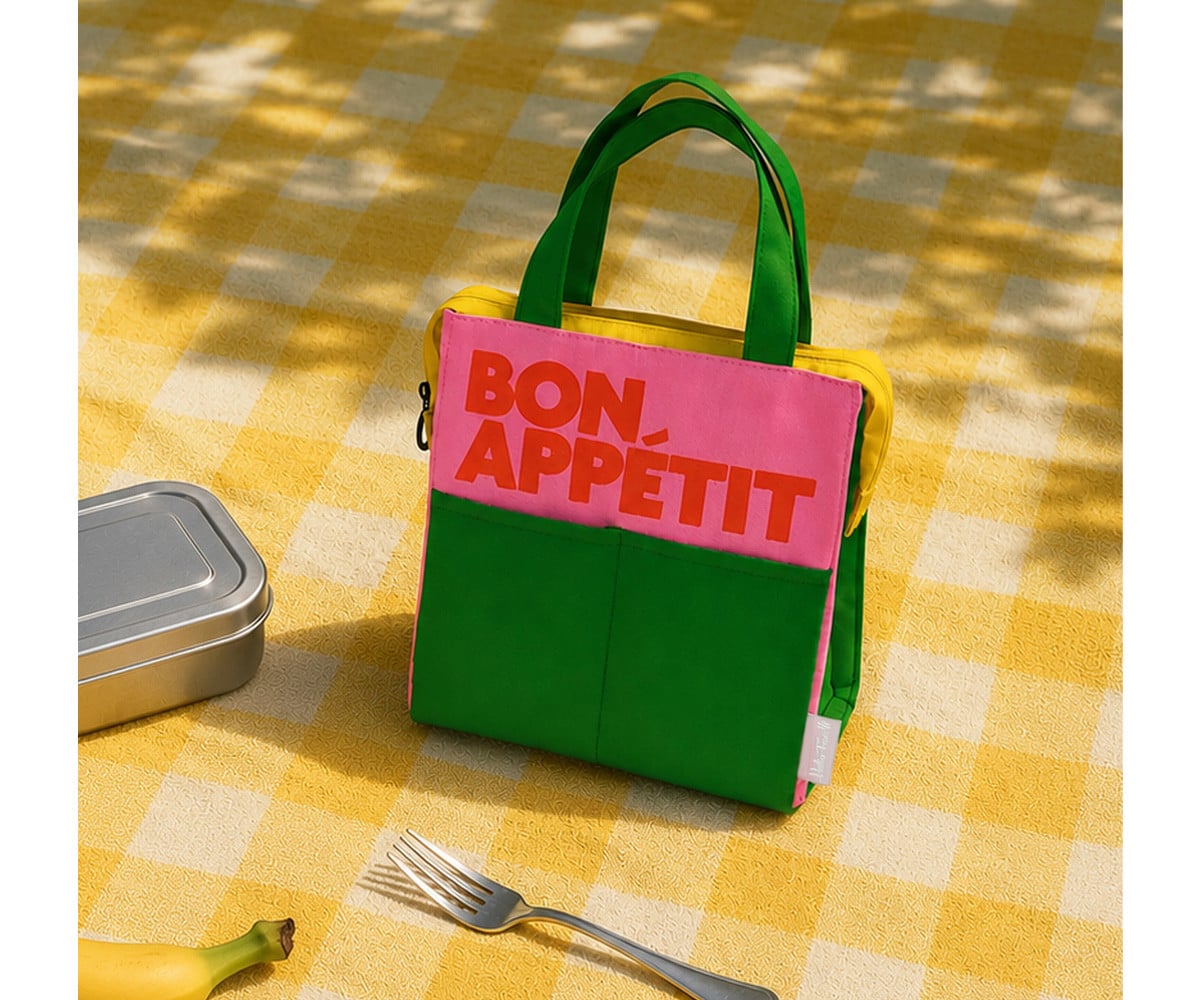 Bolsa Merienda Térmica Bon Appétit Multicolor Rosa