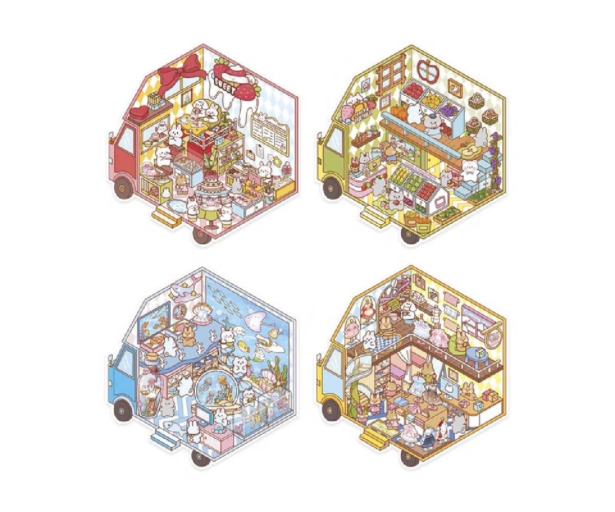 Cosy Stickers Tiny Trucks