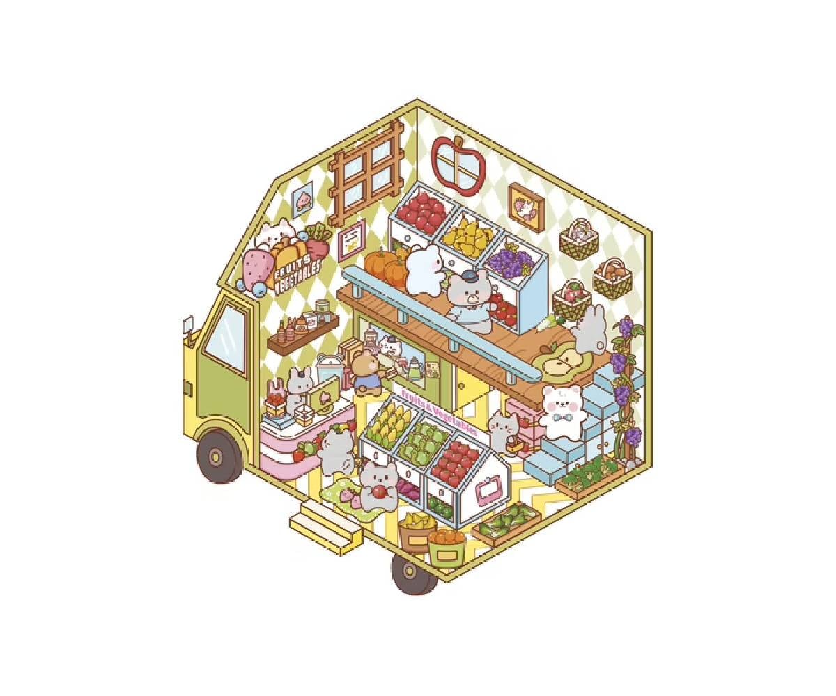 Cosy Stickers Tiny Trucks
