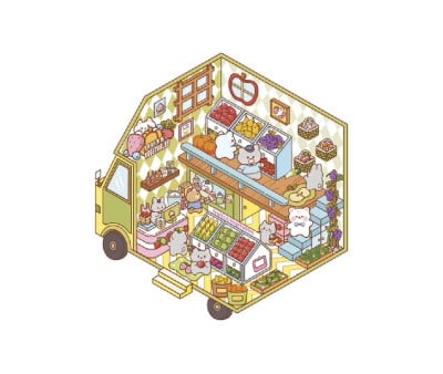 Cosy Stickers Tiny Trucks