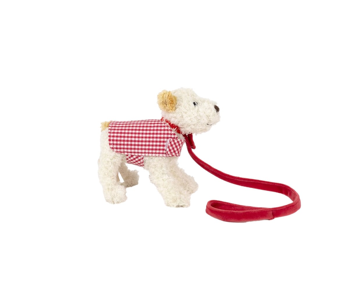 Peluche Perrito Mini Eliot con Correa y Abrigo