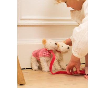 Peluche Perrito Mini Eliot con Correa y Abrigo