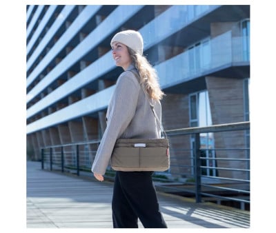 Bolso Carro Bebé Organizador Taupe