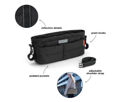 Bolso Carro Bebé Organizador Black