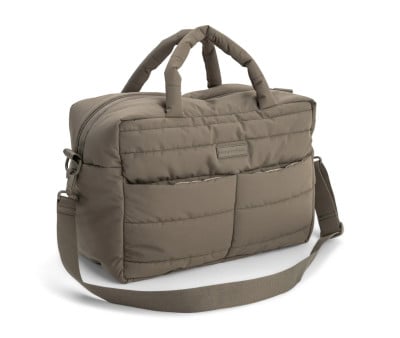 Bolso Acolchado Grande para Carro Bebé con Cambiador Taupe