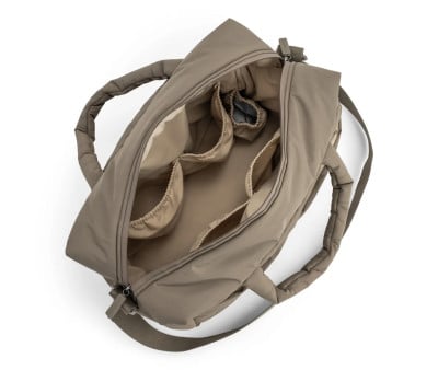 Bolso Acolchado Grande para Carro Bebé con Cambiador Taupe