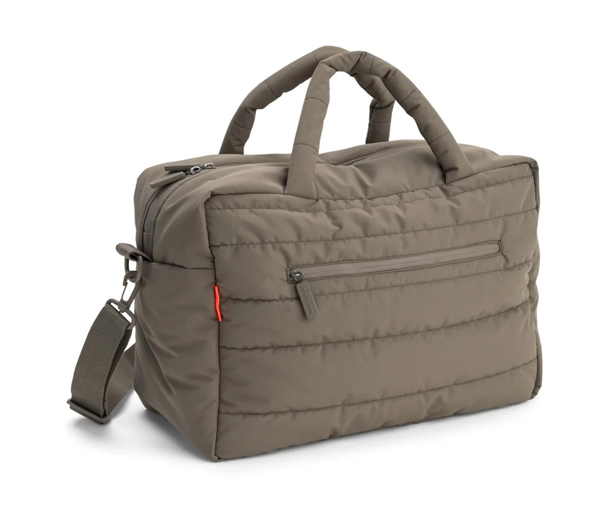 Bolso Acolchado Grande para Carro Bebé con Cambiador Taupe