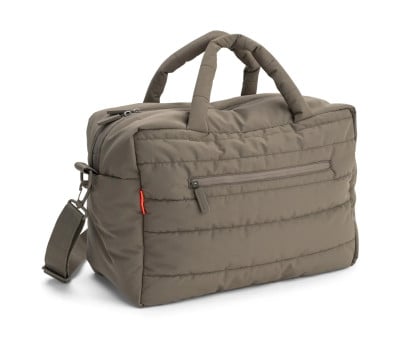 Bolso Acolchado Grande para Carro Bebé con Cambiador Taupe