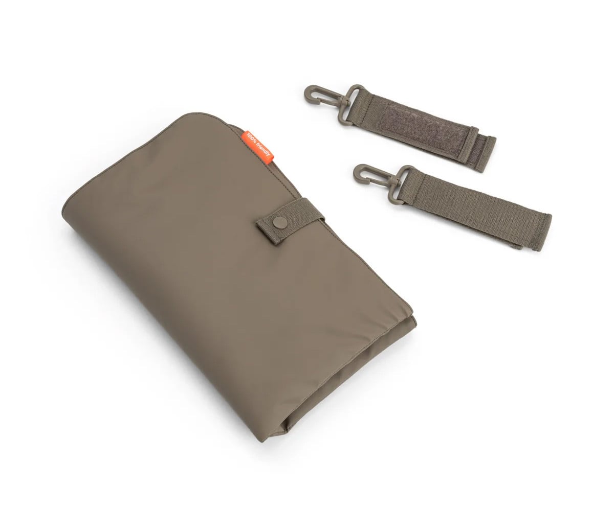 Bolso Acolchado Grande para Carro Bebé con Cambiador Taupe