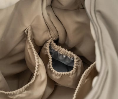 Bolso Acolchado Grande para Carro Bebé con Cambiador Taupe