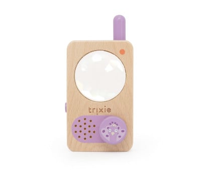 Walkie Talkie Sensorial de Madera Mrs. Peacock