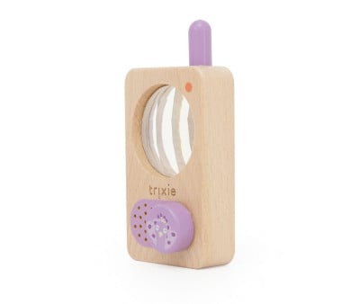 Walkie Talkie Sensorial de Madera Mrs. Peacock