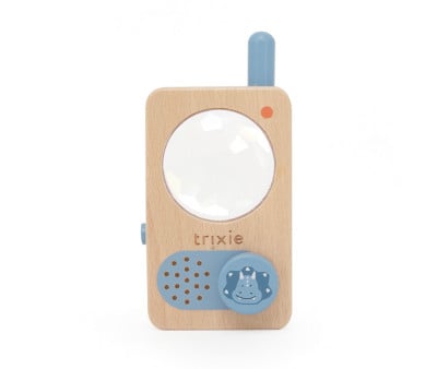 Walkie Talkie Sensorial de Madera Mr. Triceratops