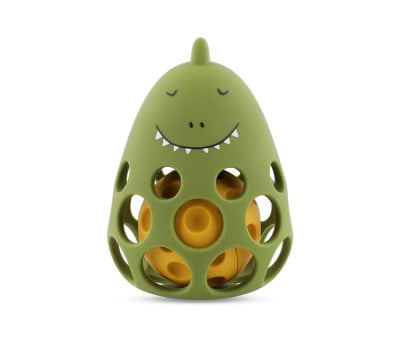 Sonajero Sensorial de Silicona Mr. Dino