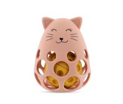 Sonajero Sensorial de Silicona Mrs. Cat