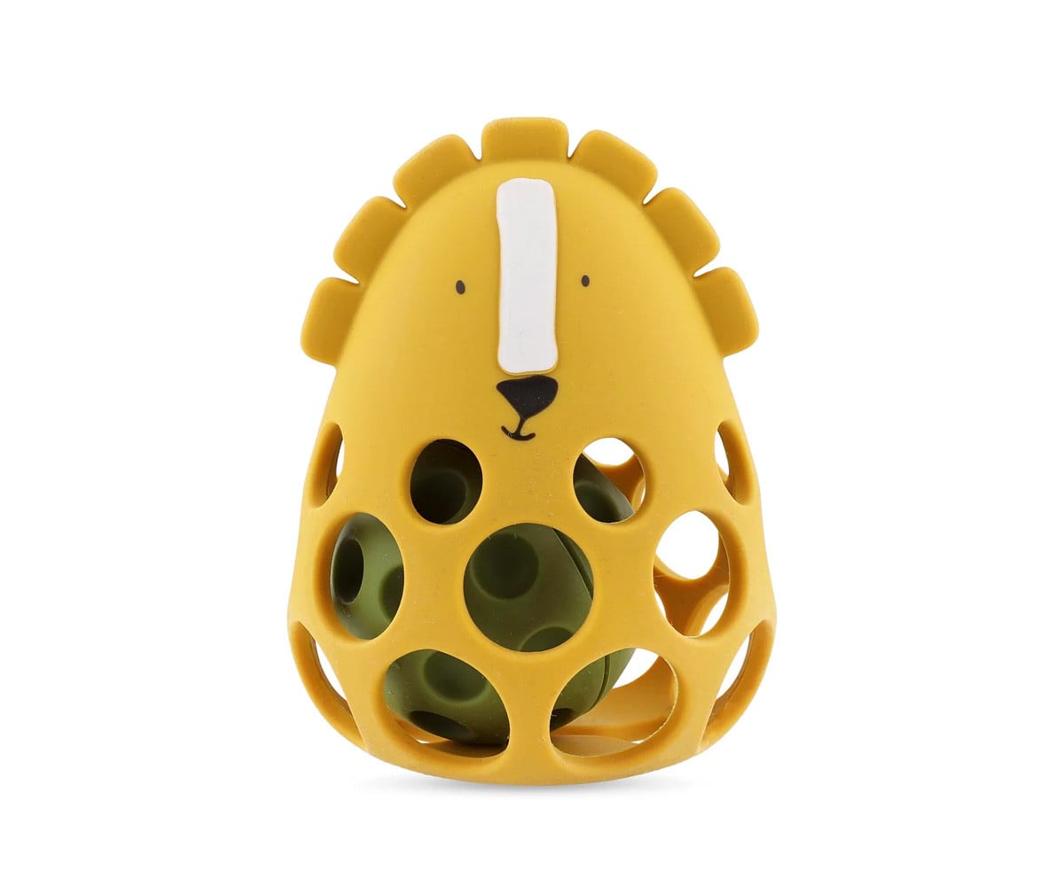 Sonajero Sensorial de Silicona Mr. Lion