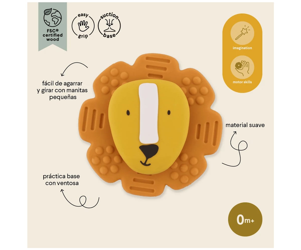Spinner de Silicona con Ventosa para Bebé Mr. Lion