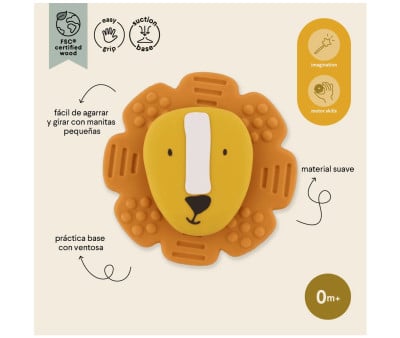 Spinner de Silicona con Ventosa para Bebé Mr. Lion