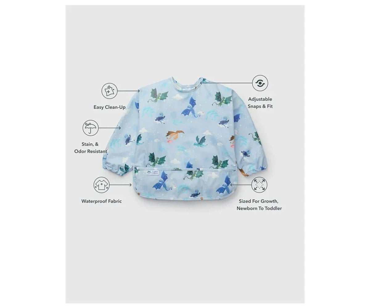 Babero Impermeable Manga Larga Magical Dragons