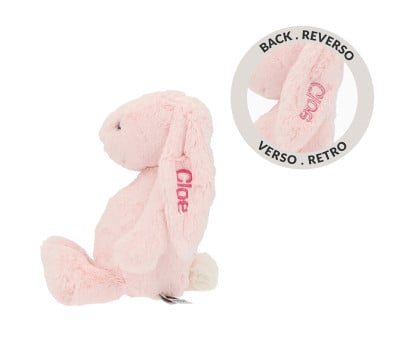 Peluche Coniglietto Personalizzabile Milky Smiling Leveret con Sacchetto di Lavanda