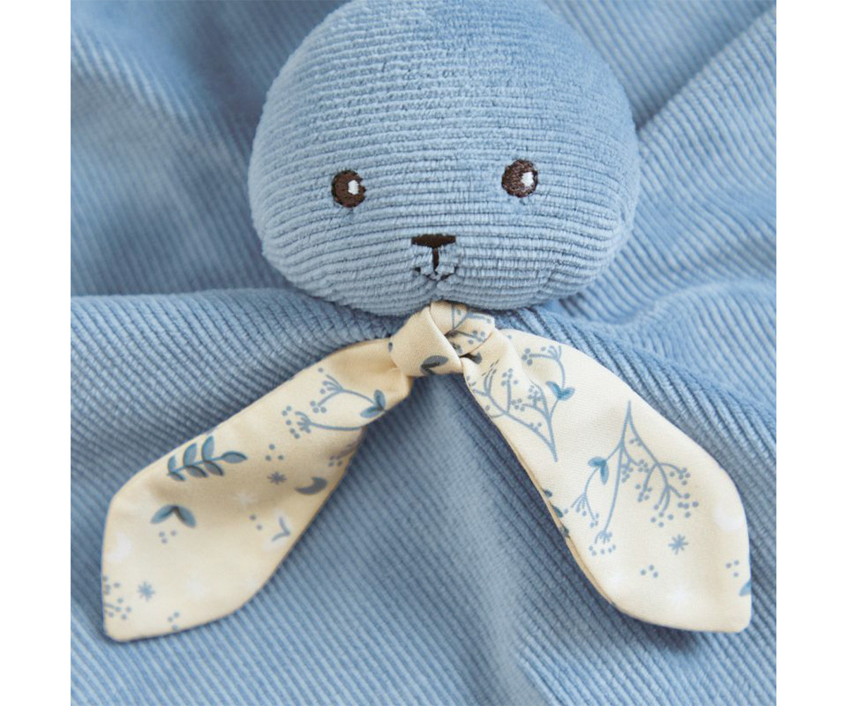 Doudou Lapin Blu Orizzonte 30cm Personalizzabile