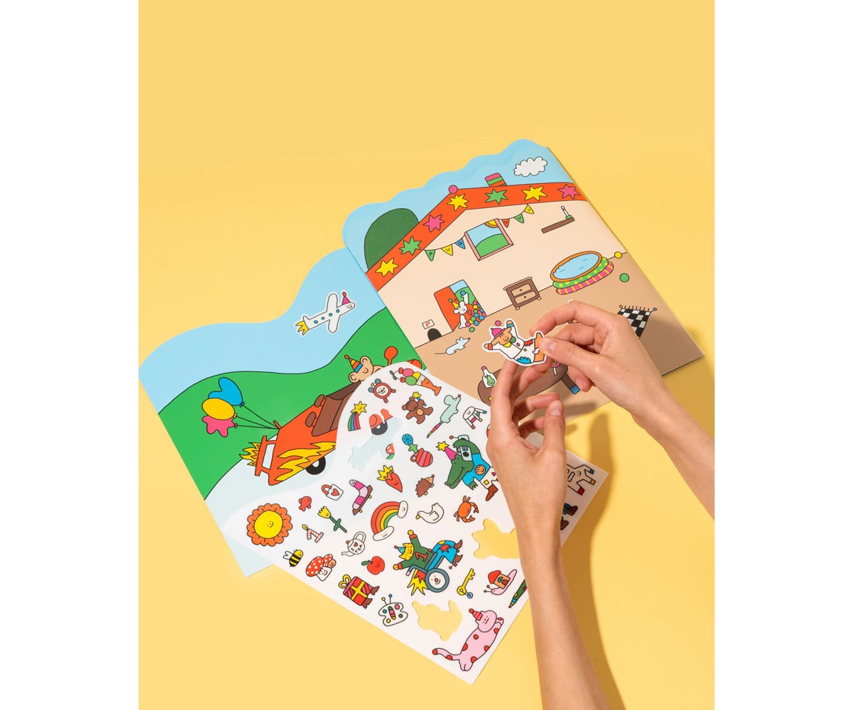 Set de 37  Pegatinas de Gel Reutilizables Stories