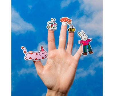 Set de 37  Pegatinas de Gel Reutilizables Stories