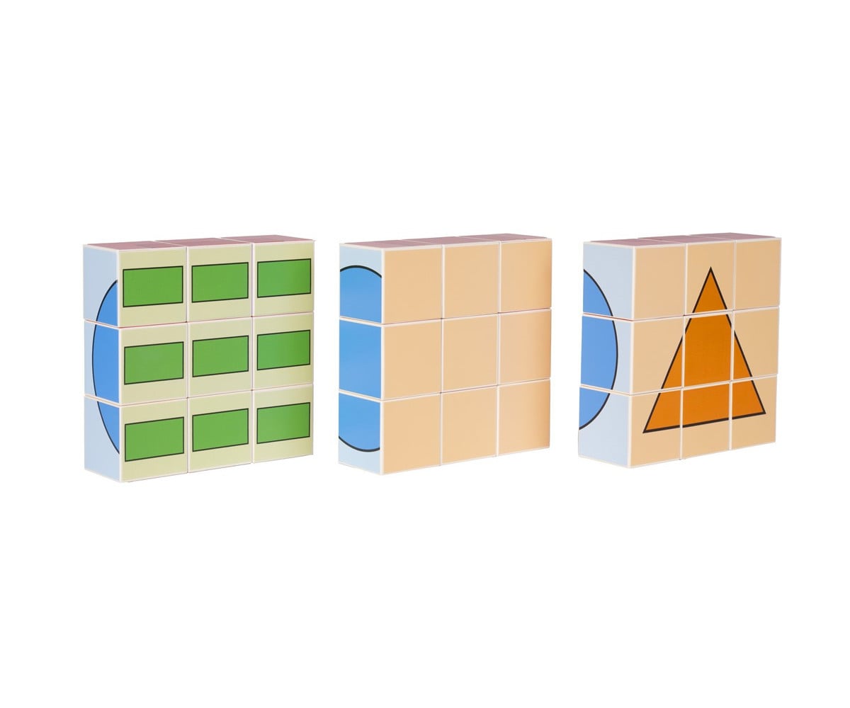 Puzzle Magnético ClickyBlox Formas 27 Cubos