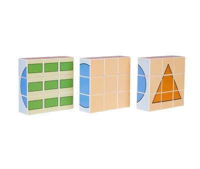 Puzzle Magnético ClickyBlox Formas 27 Cubos