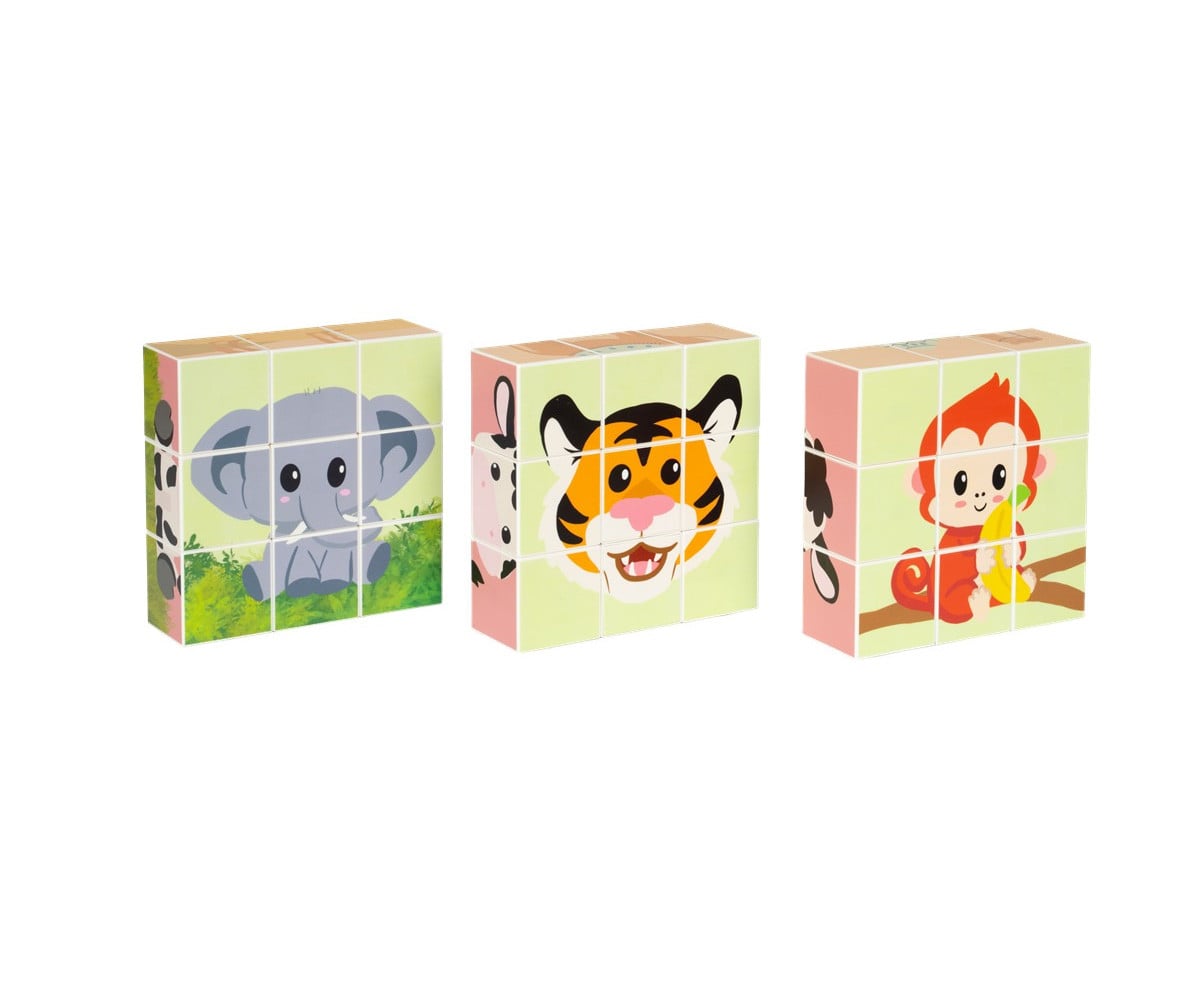 Puzzle Magnético ClickyBlox Animales 27 Cubos