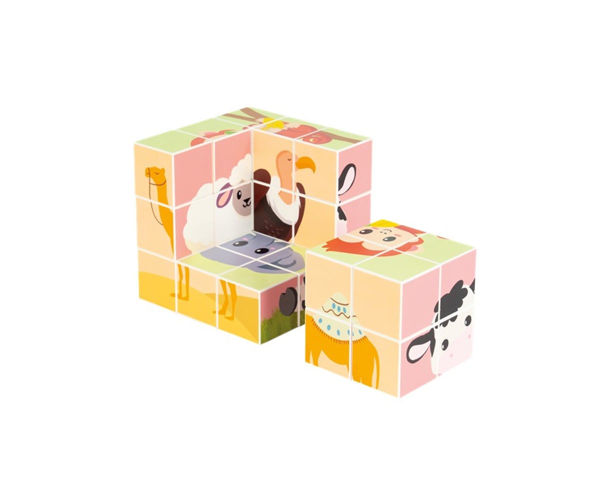 Puzzle Magnético ClickyBlox Animales 27 Cubos