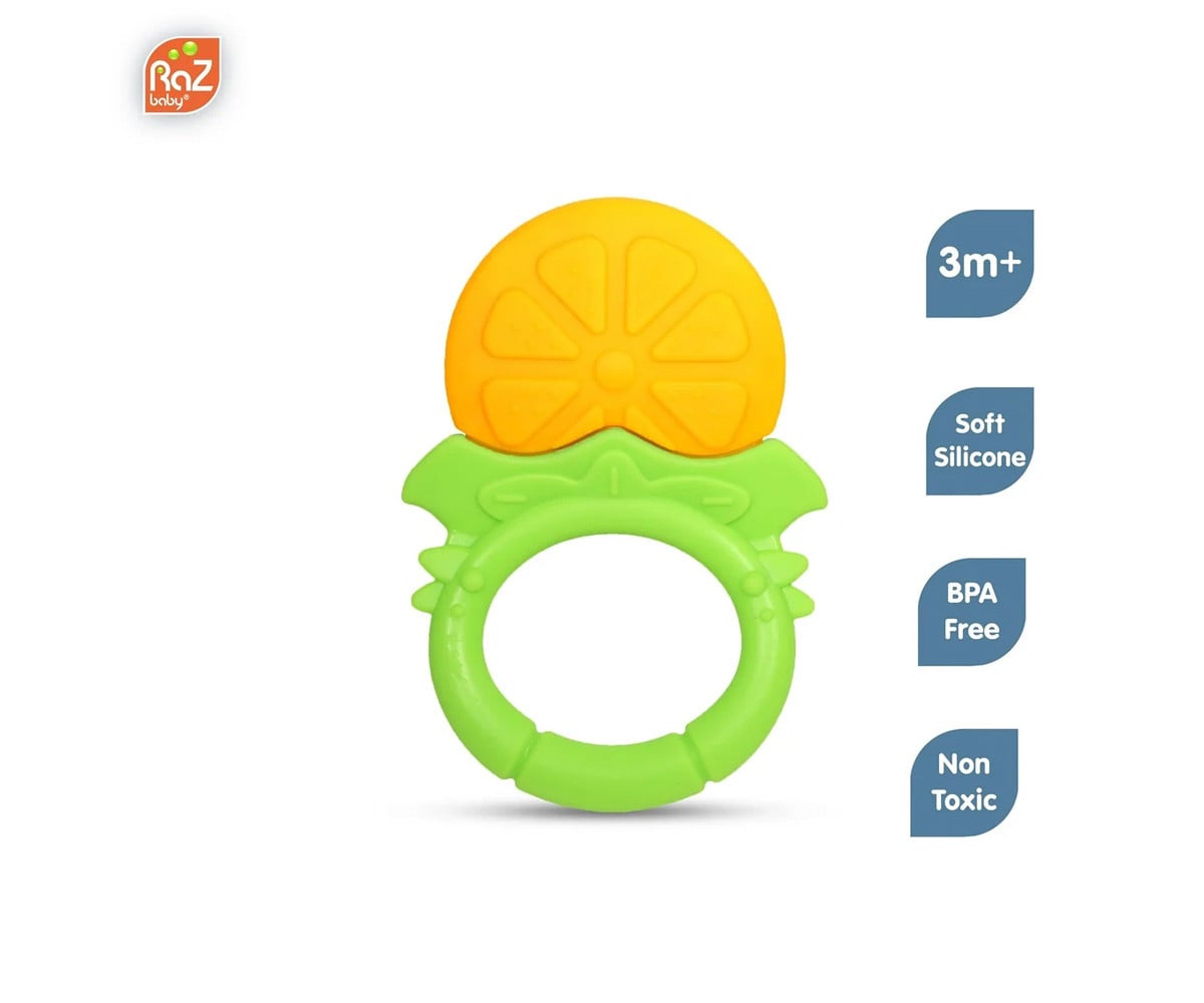 3 mordedores de silicone Fruitique