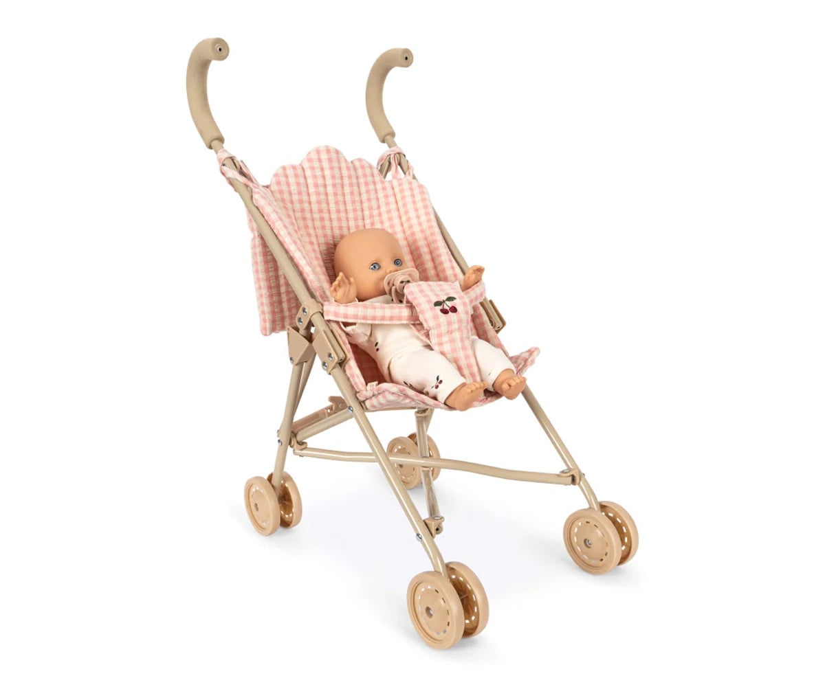 Silleta y Muñeca Poppy Pink Check